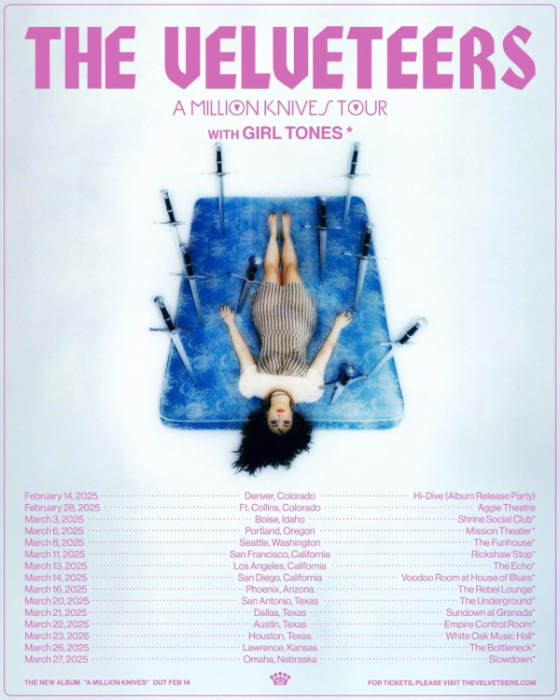 The Velveteers Announce 2025 U.S. Tour Dates Around New Album A Million Knives, ﻿Out February 14 On Easy Eye Sound