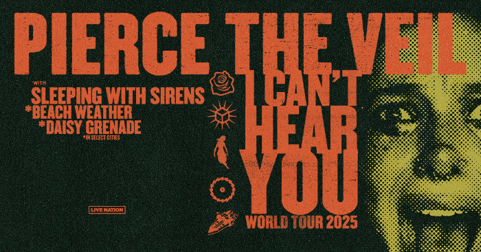 Pierce The Veil Announces “I Can’t Hear You Tour” World Tour 2025