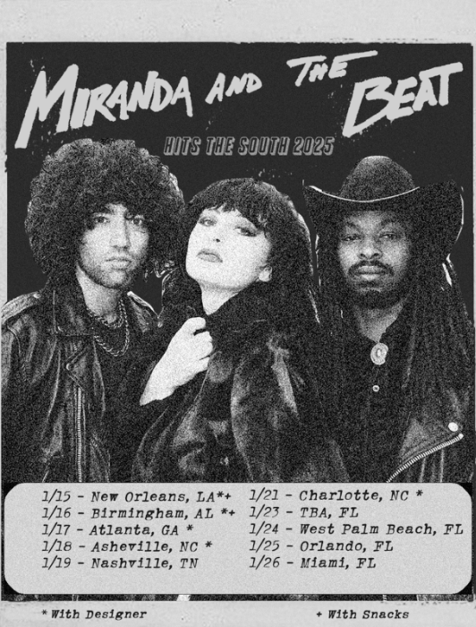 Miranda and the Beat Announce January Tour of the South