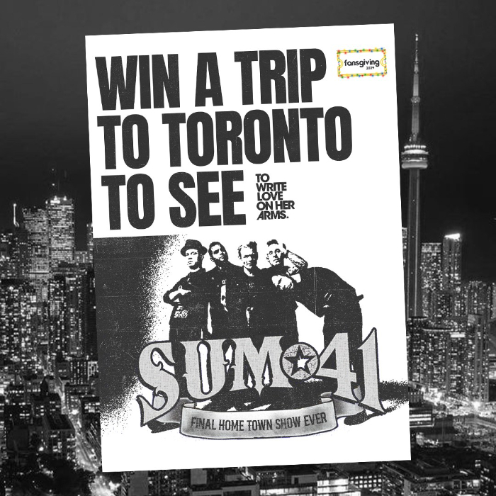 Win a Trip to Sum 41s Final Show in Toronto