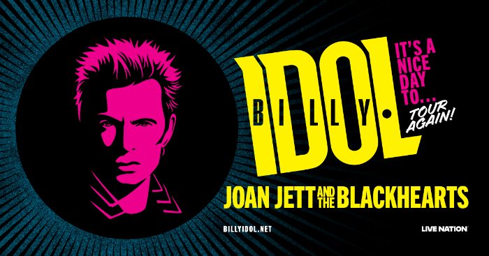 Billy Idol Reveals 2025 Tour Dates with Joan Jett and the Blackhearts