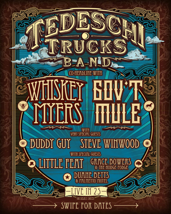 Whiskey Myers and Tedeschi Trucks Band Reveal Co Headlining Summer Tour Dates