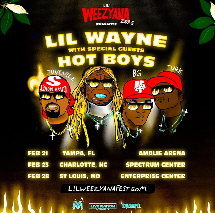 Live Nation Urban - Lil’ WeezyAna Announce Lil Wayne With Special Guests Hot Boys