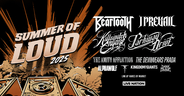 Summer Of Loud Tour Unites Beartooth, I Prevail, Killswitch Engage, + Parkway Drive For Explosive Co-Headlining Run This June