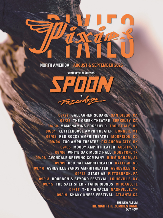 Pixies Confirm 14 New Dates for 2025 North American Tour with Special Guests Spoon and Fazerdaze